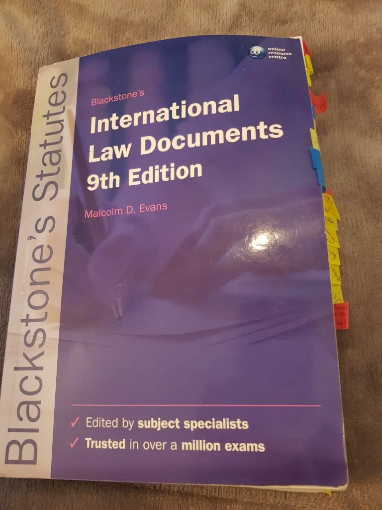 Blackstone's international law documents