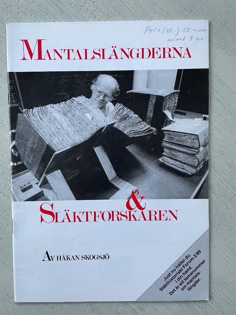 Mantalsl&auml;ngderna & sl&auml;ktforskaren