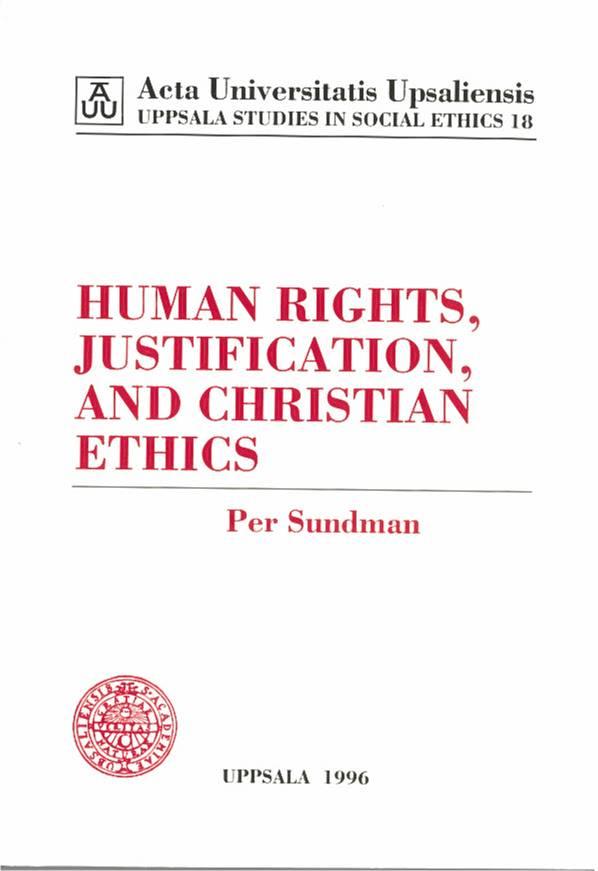 Human rights, justification, and Christian ethics