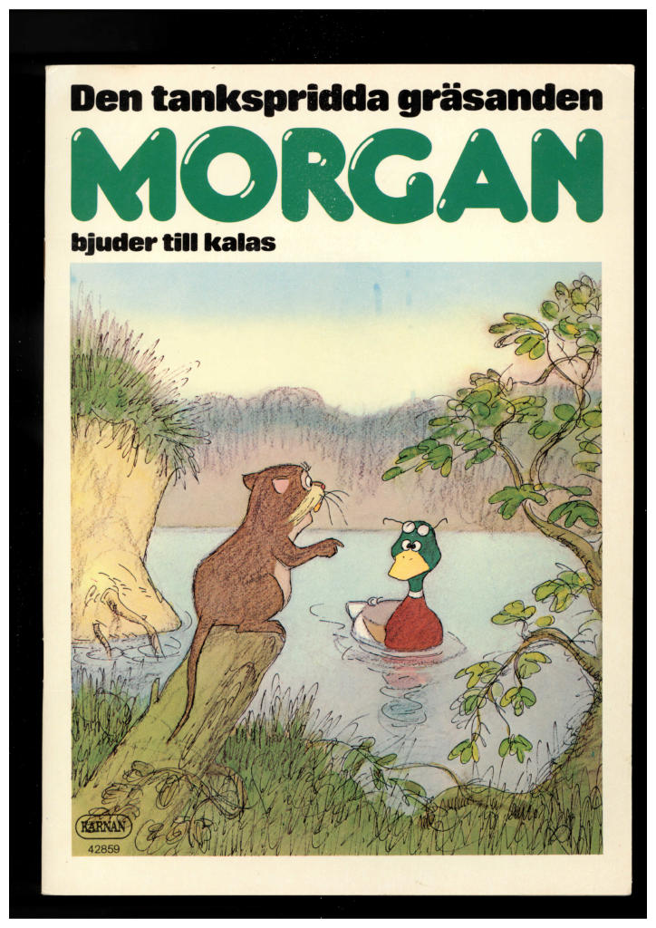 Den tankspridda gr&auml;sanden Morgan bjuder till kalas
