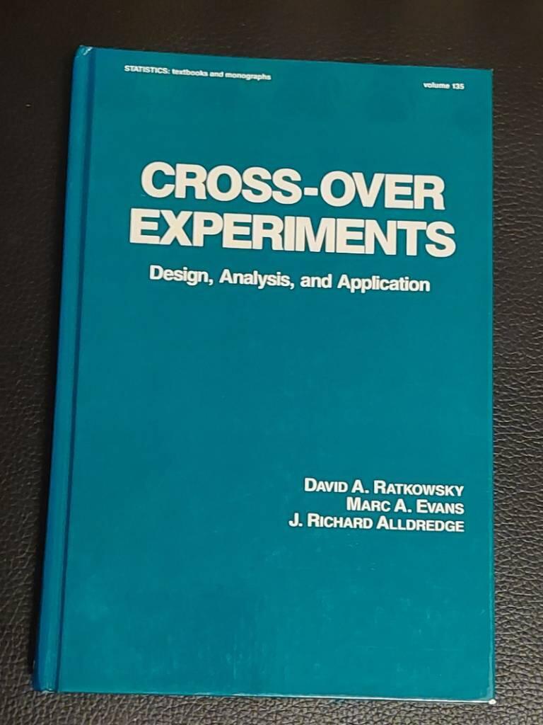 Cross-over experiments - design, analysis, and application