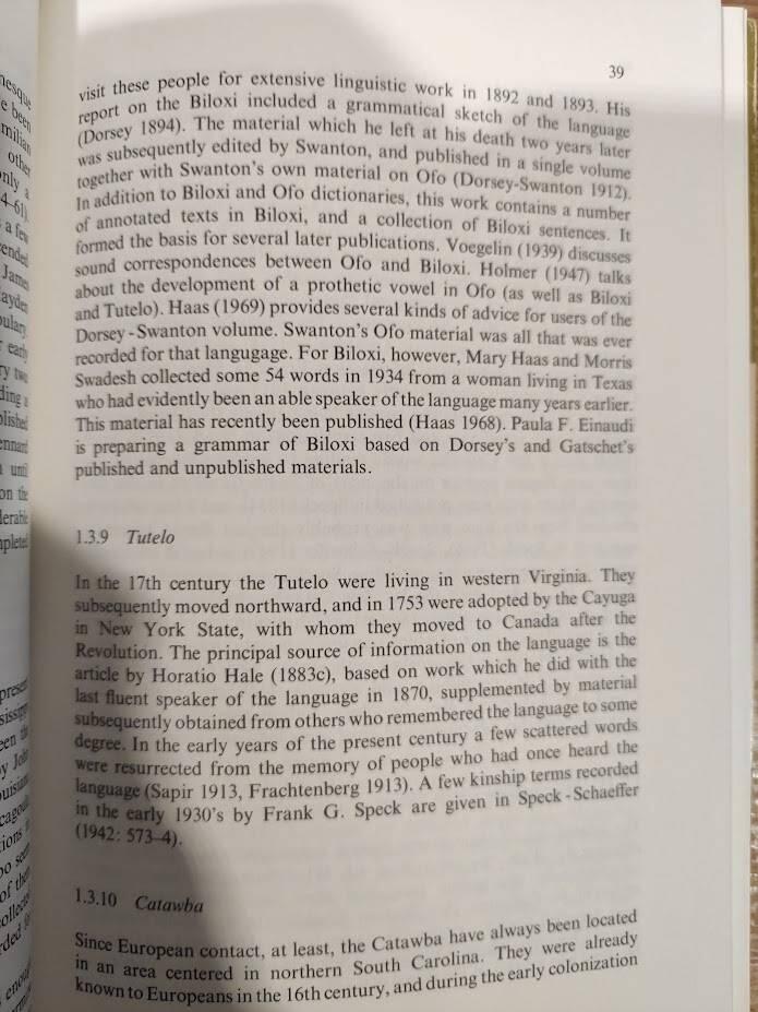 The Caddoan, Iroquoian and Siouan languages