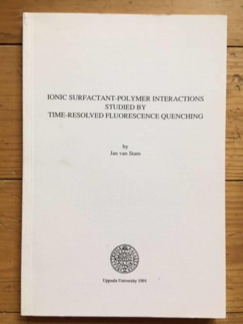 Ionic surfactant-polymer interactions studied by time-resolved fluorescence quenching