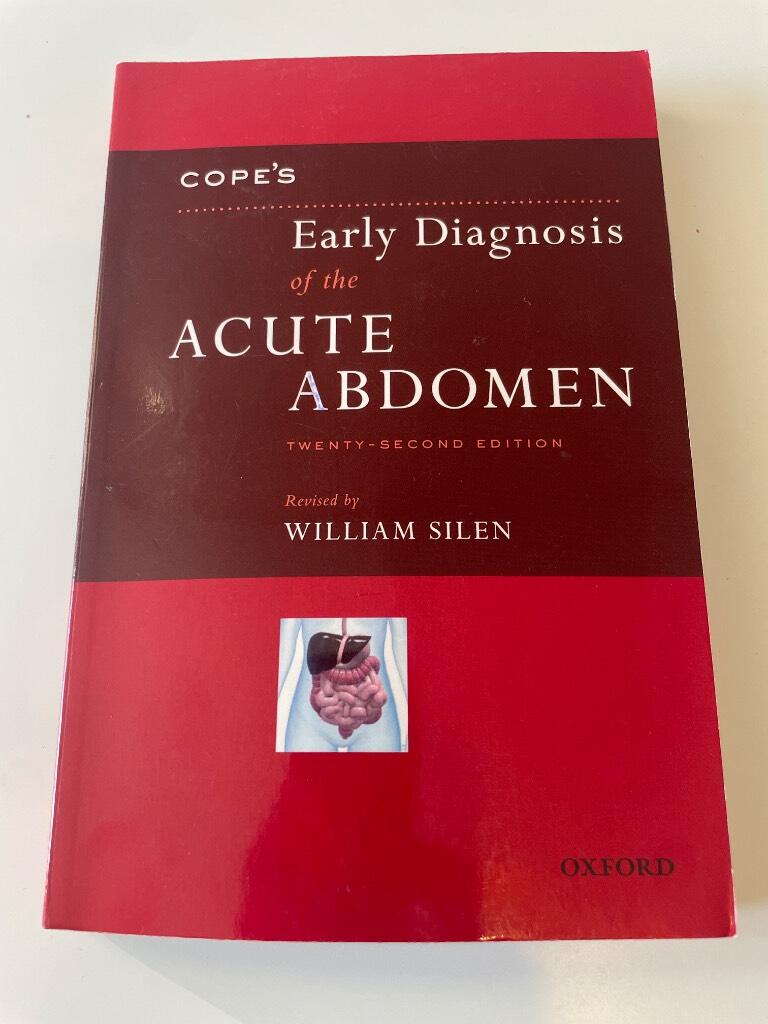 Copes early diagnosis of the acute abdomen