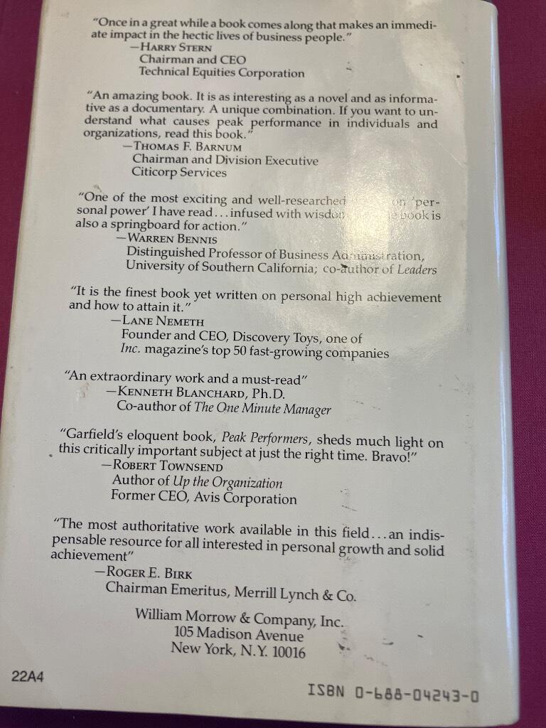 Peak performers - the new heroes of American business