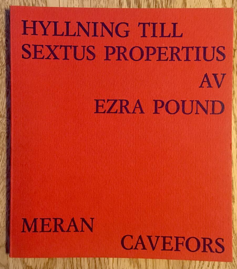 Hyllning till Sextus Propertius