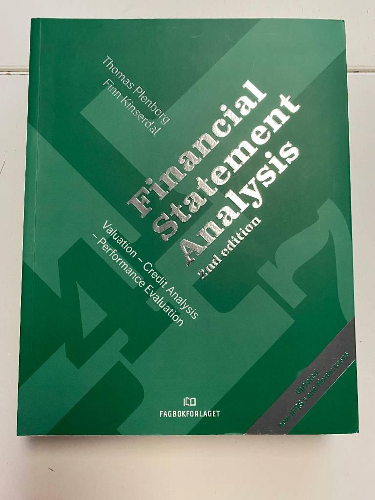 Financial statement analysis - Valuation - credit analysis - performance evaluation