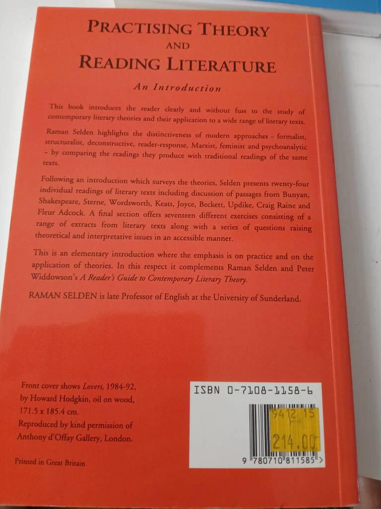 Practising theory and reading literature : an introduction