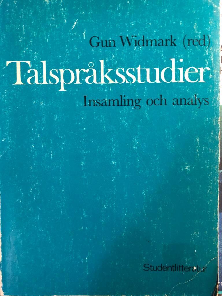 Talspr&aring;ksstudier : insamling och analys