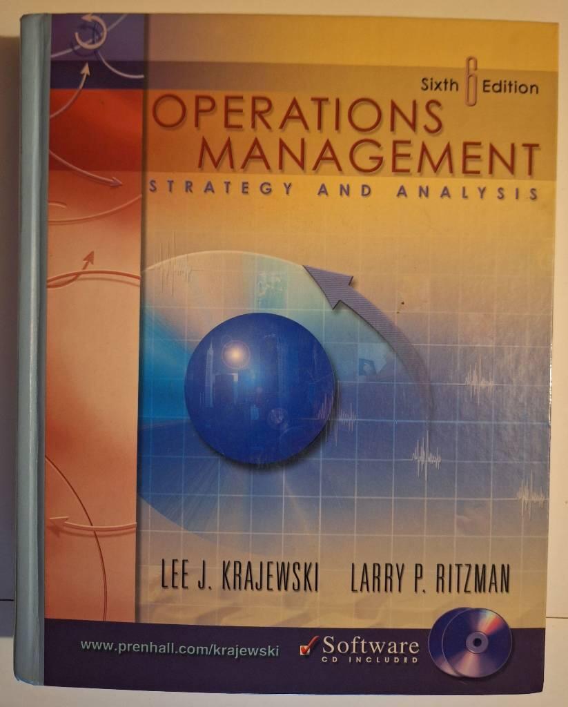 Operations management - strategy and analysis