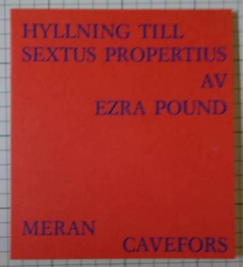 Hyllning till Sextus Propertius