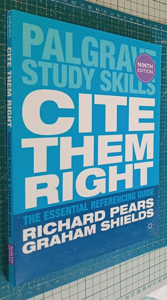 Cite them right - the essential referencing guide