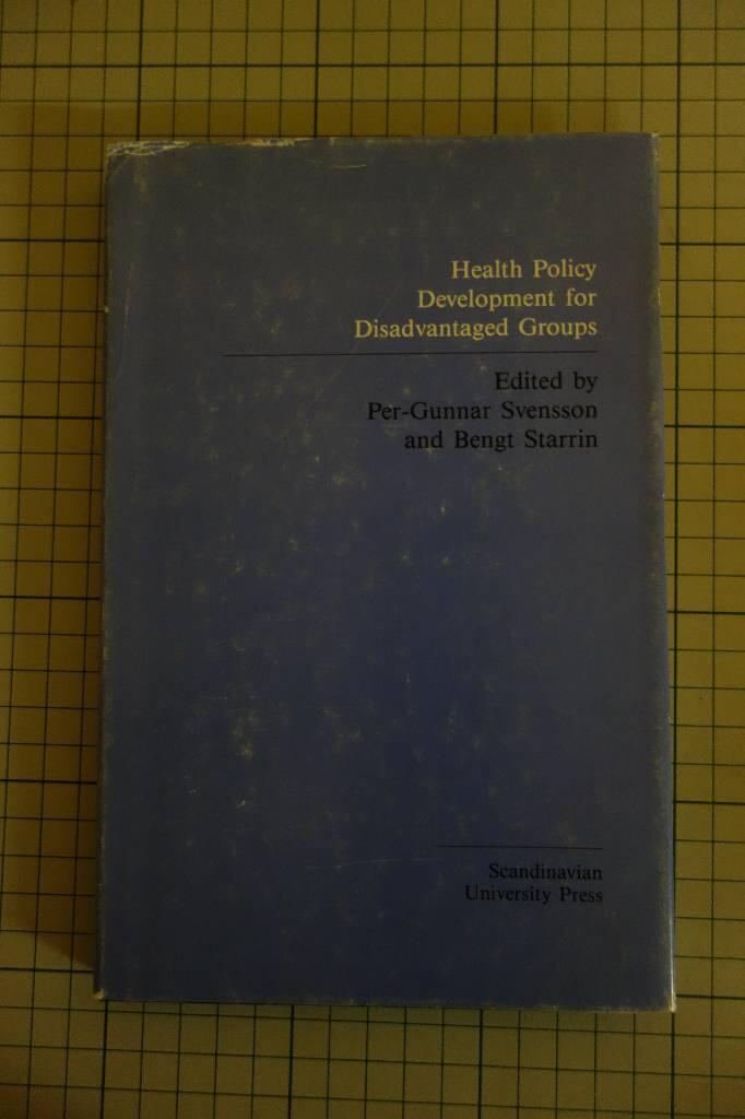 Health policy development for disadvantaged groups