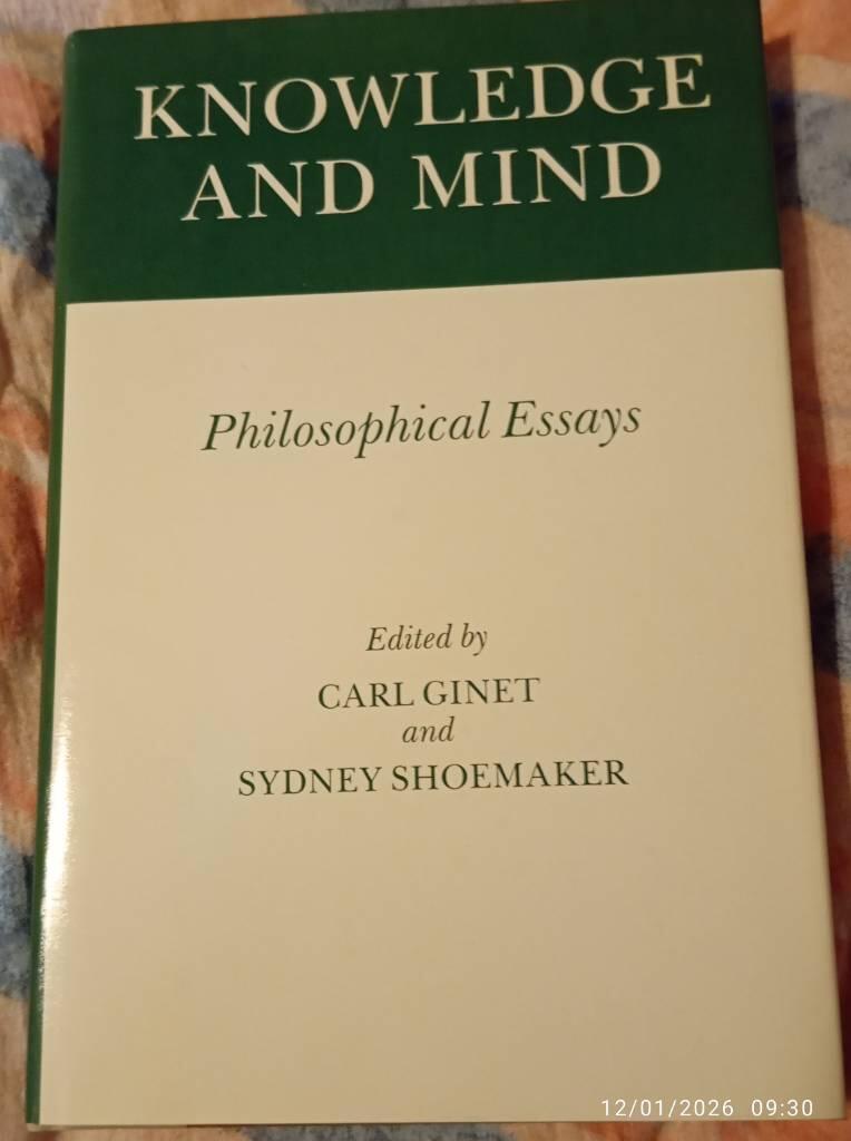 Knowledge and mind - philosophical essays