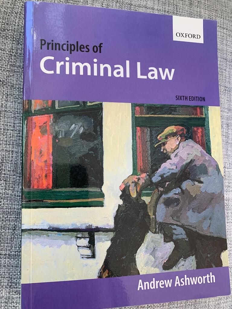 Principles of criminal law