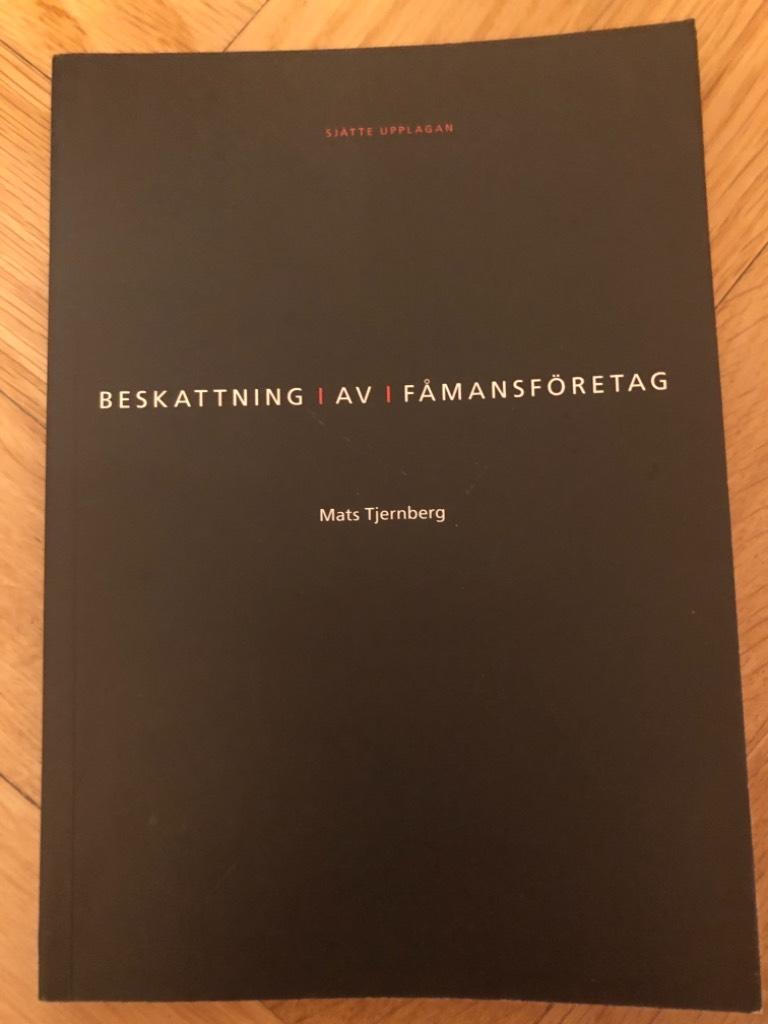 Beskattning av f&aring;mansf&ouml;retag