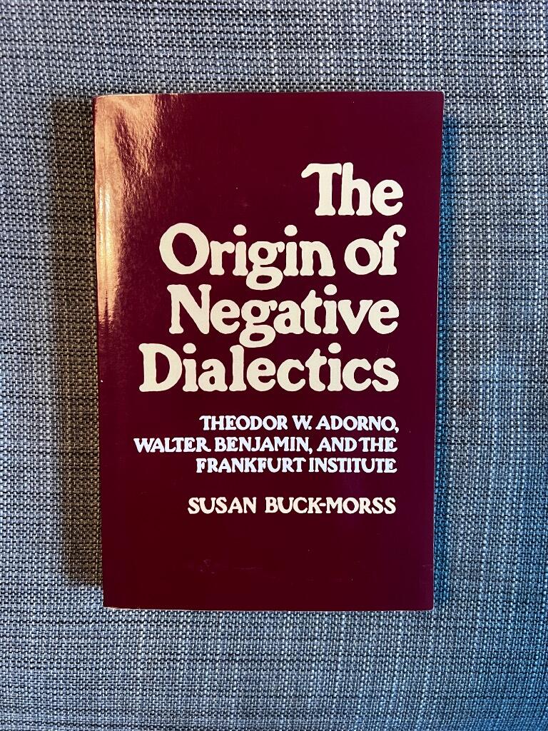 The origin of negative dialectics - Theodor W. Adorno, Walter Benjamin, and the Frankfurt Institute