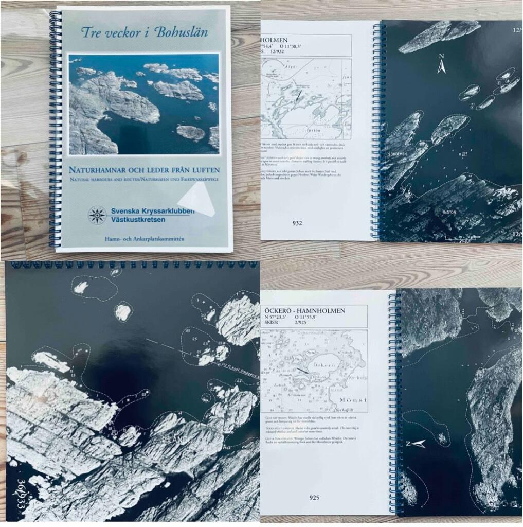Tre veckor i Bohusl&auml;n : naturhamnar och leder fr&aring;n luften : natural harbours and routes : Naturh&auml;fen und Fahrwasserwege