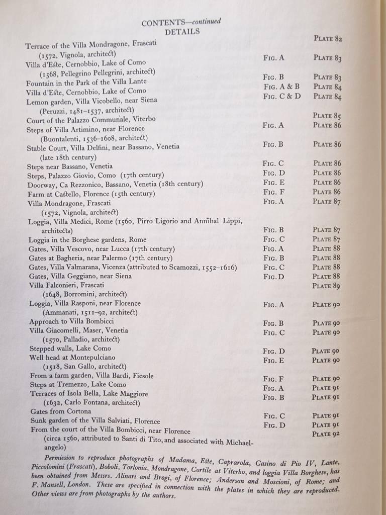 Italian gardens of the Renaissance