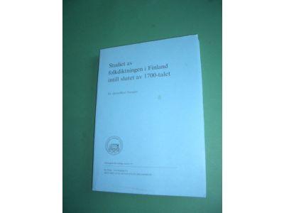 Studiet av folkdiktningen i Finland intill slutet av 1700-talet