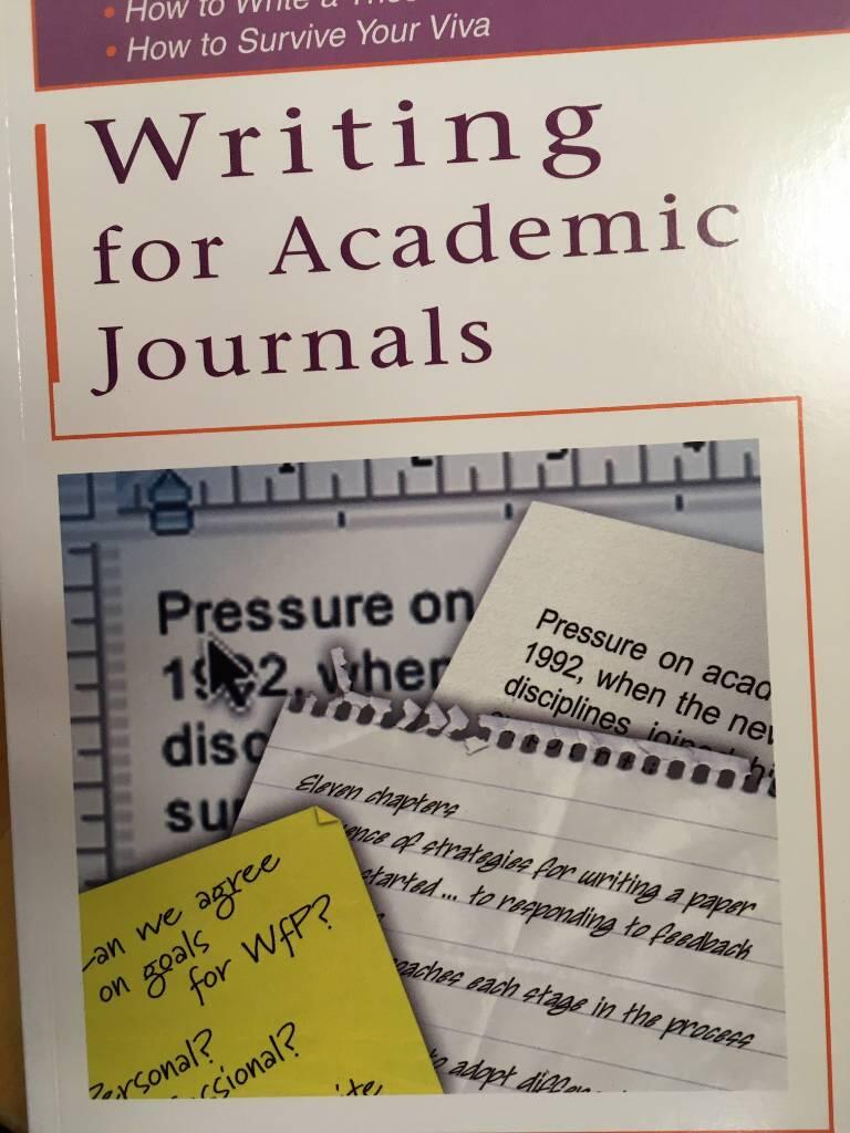 Writing for academic journals