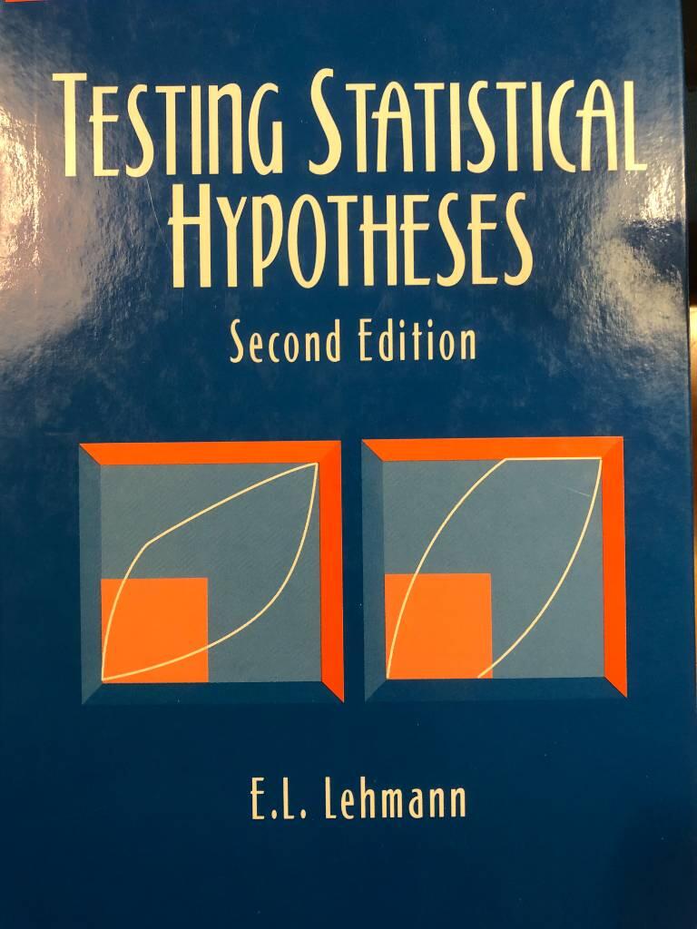 Testing statistical hypotheses