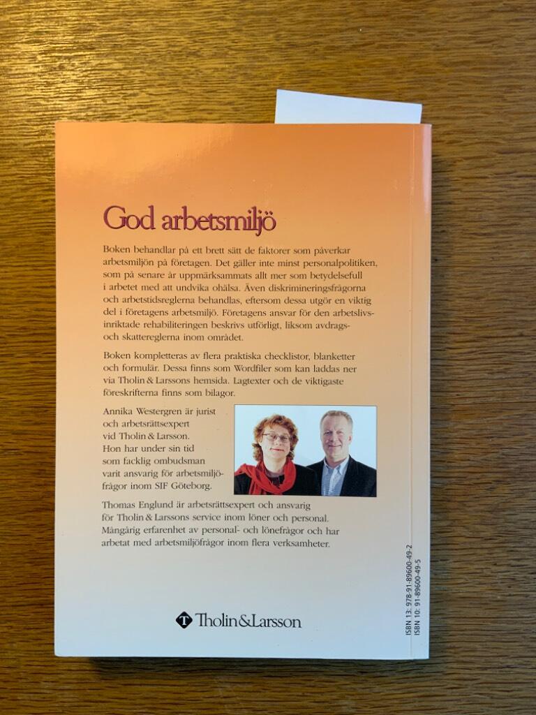 God arbetsmilj&ouml; : personalpolitik, systematiskt arbetsmilj&ouml;arbete, ledarskap, arbetstid, j&auml;mst&auml;lldhet