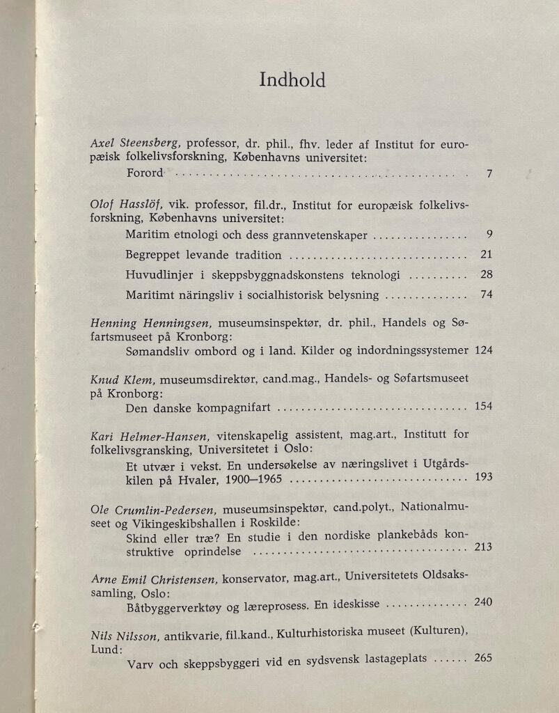 S&oslash;mand, fisker, skib og v&aelig;rft - introduktion til maritim etnologi