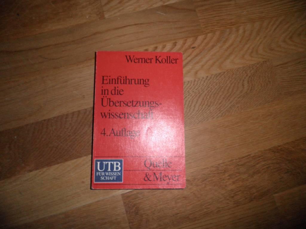 Einf&uuml;hrung in die &Uuml;bersetzungswissenschaft