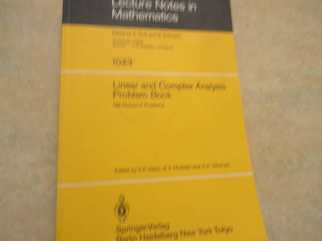 Linear and complex analysis problem book - 199 research problems