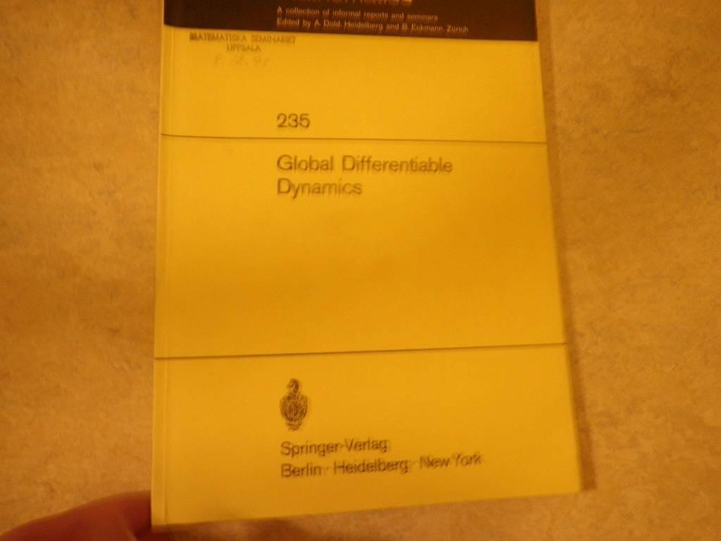 Global differentiable dynamics - Proceedings of the conference held at Case Western reserve university, Cleveland, Ohio, June 2-6, 1969
