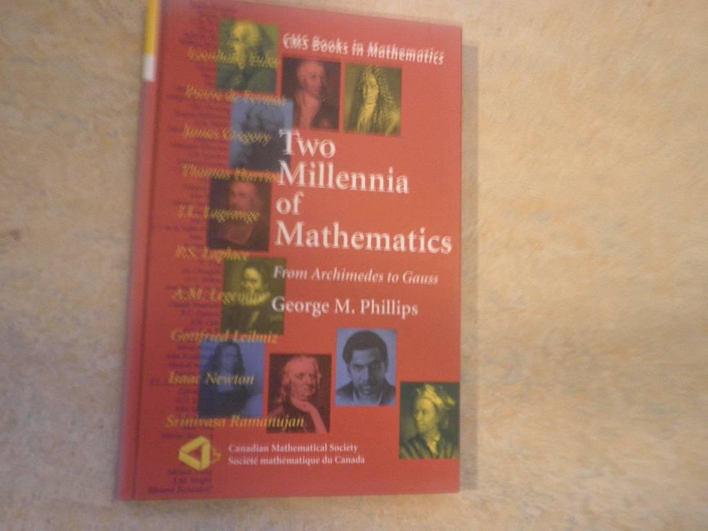 Two millennia of mathematics - From Archimedes to Gauss