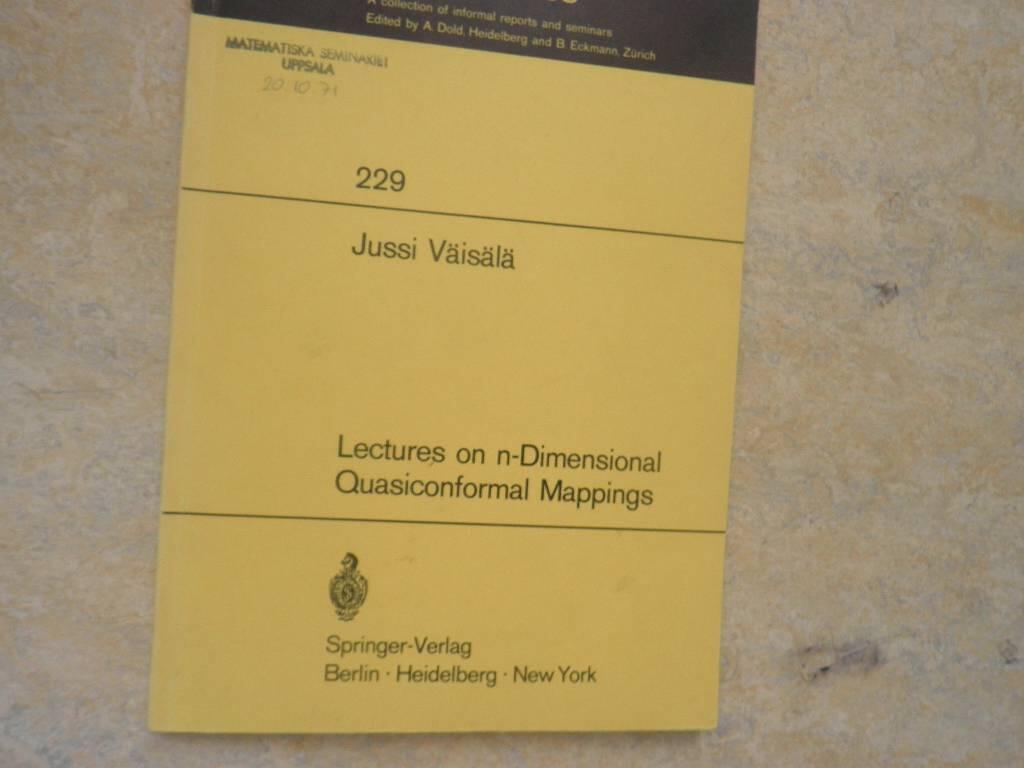 Lectures on n-dimensional quasiconformal mappings