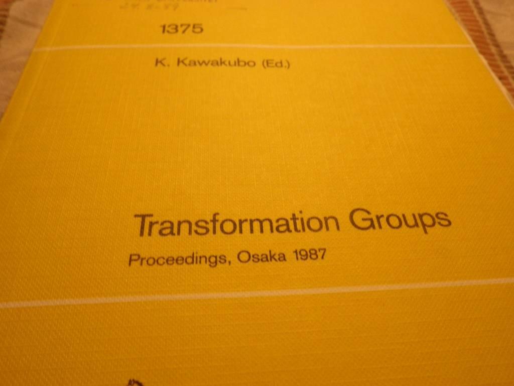 Transformation groups