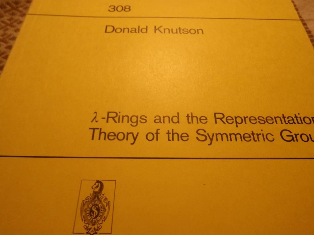 &lambda;-rings and the representation theory of the symmetric group