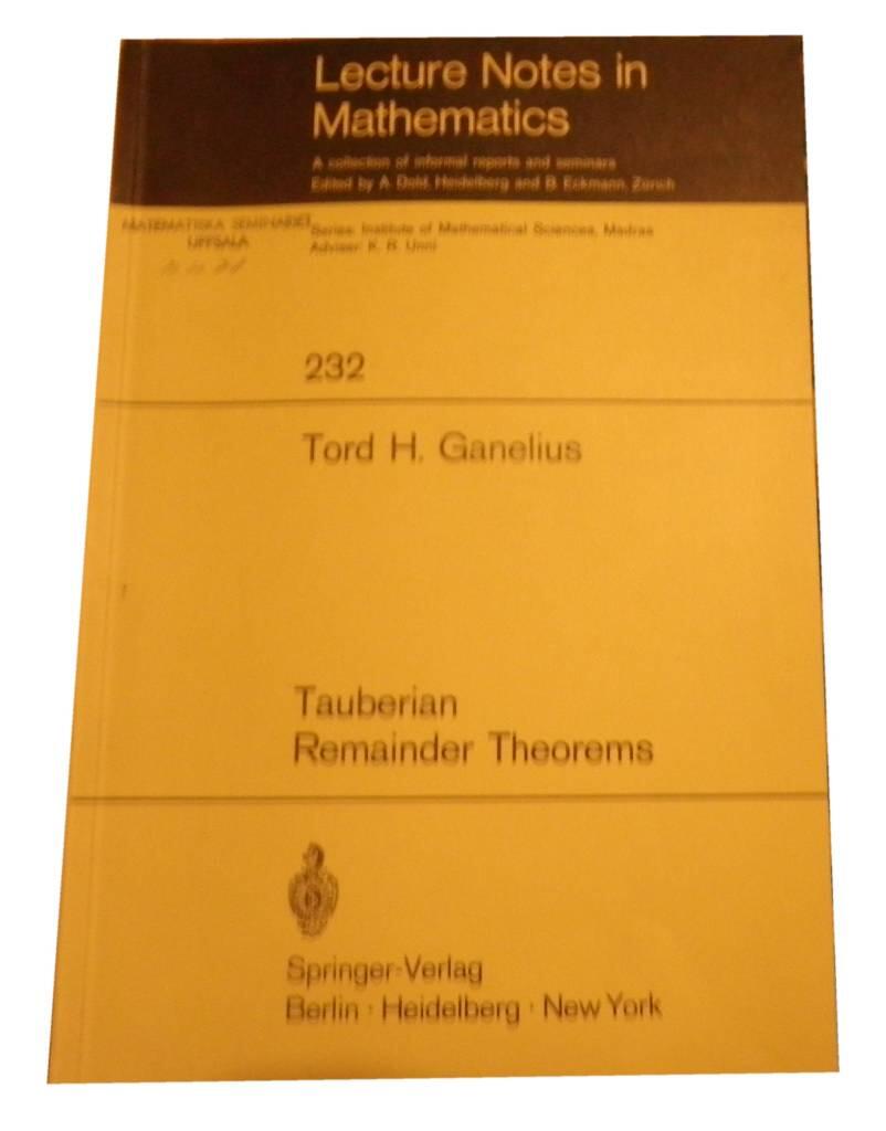 Tauberian remainder theorems