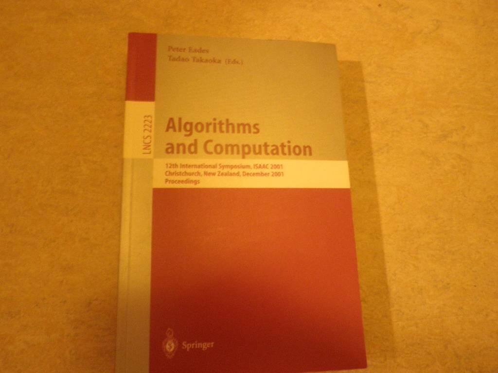 Algorithms and computation