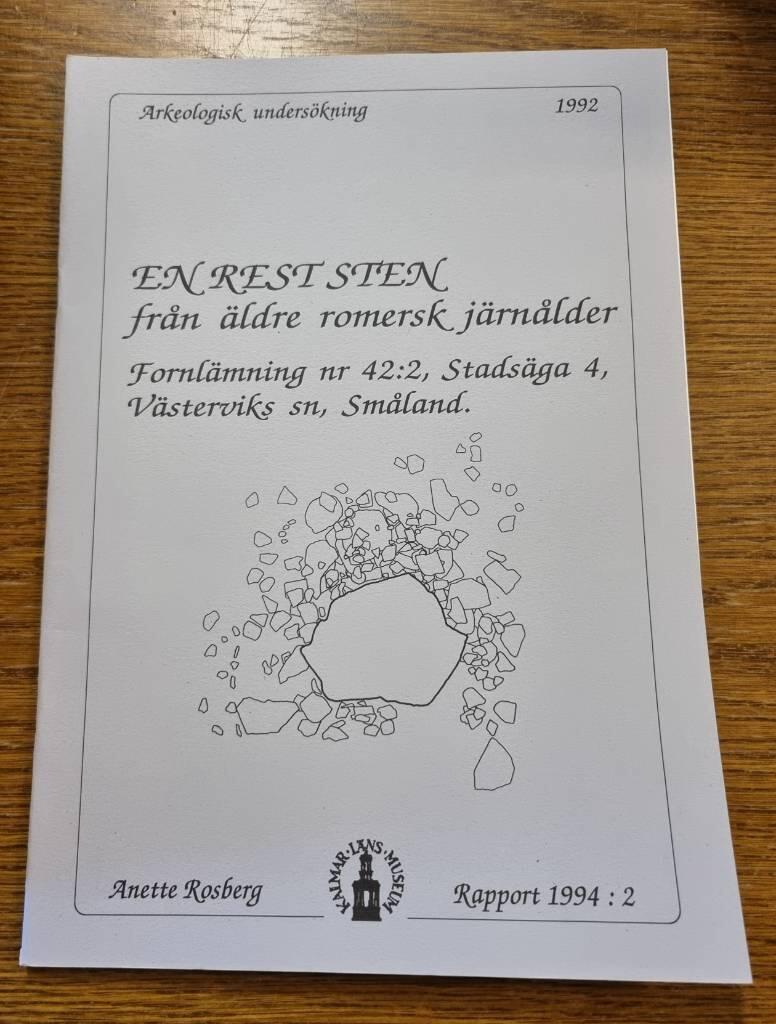En rest sten fr&aring;n &auml;ldre romersk j&auml;rn&aring;lder