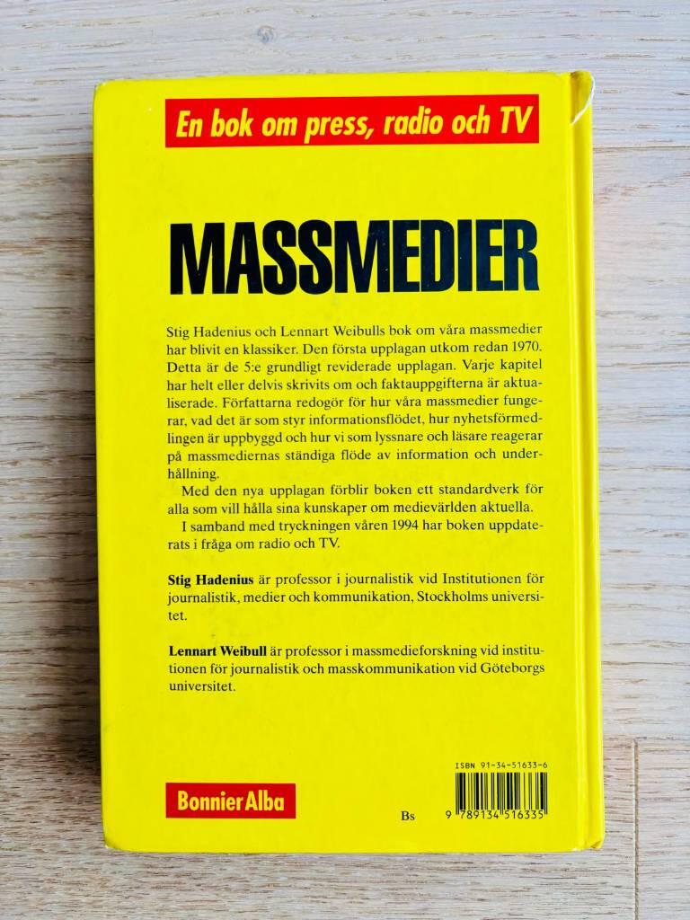 Massmedier : en bok om press, radio och TV