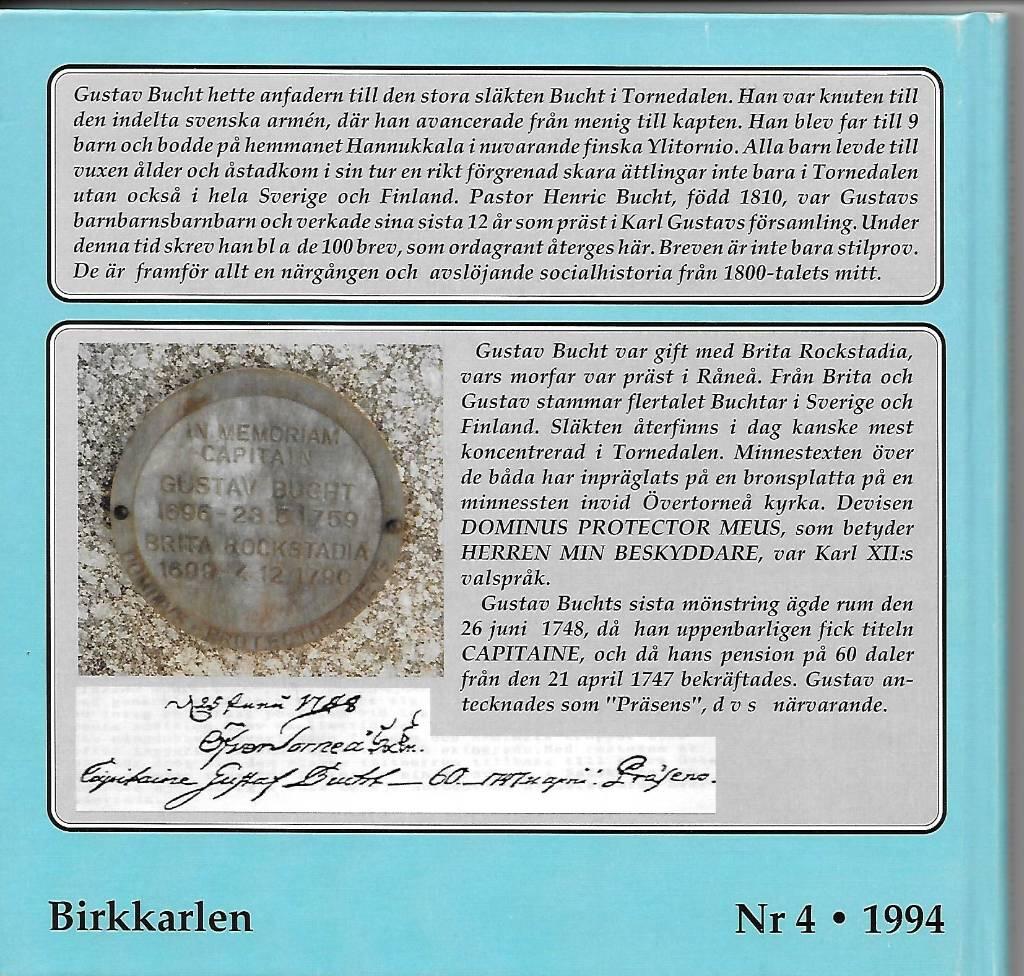 Ur pastor Henric Buchts brefbok 1846-1857 fr&aring;n Karl Gustafs f&ouml;rsamling - 100 brev i urval