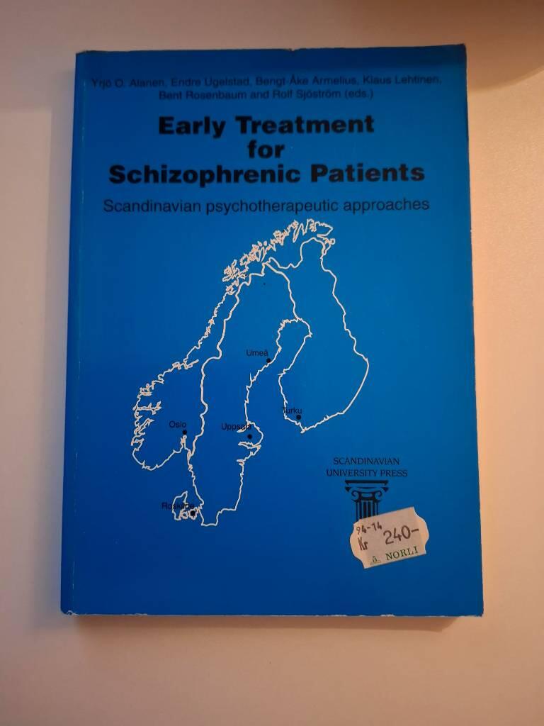 Early treatment for schizophrenic patients