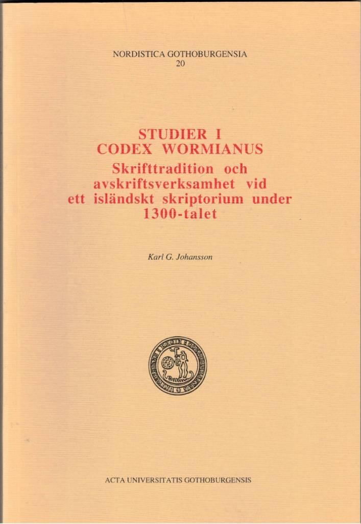 Studier i Codex Wormianus : skrifttradition och avskriftsverksamhet vid ett isl&auml;ndskt skriptorium under 1300-talet