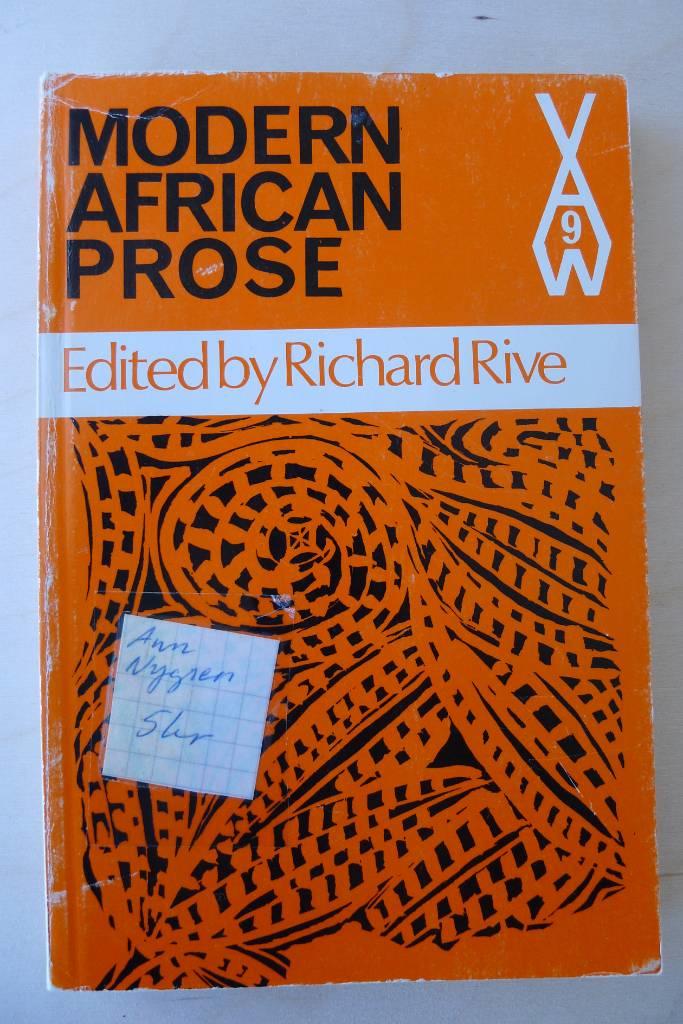 Modern African prose - an anthology