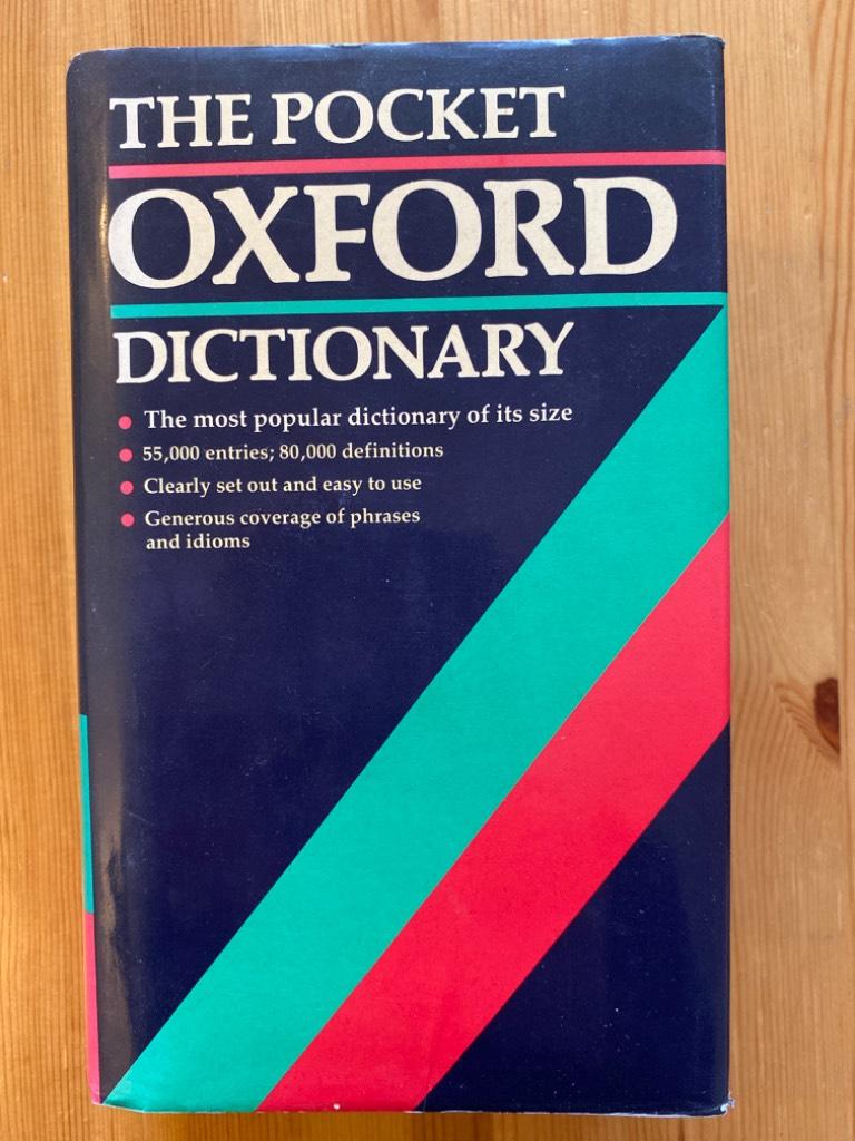 The pocket Oxford dictionary of current English
