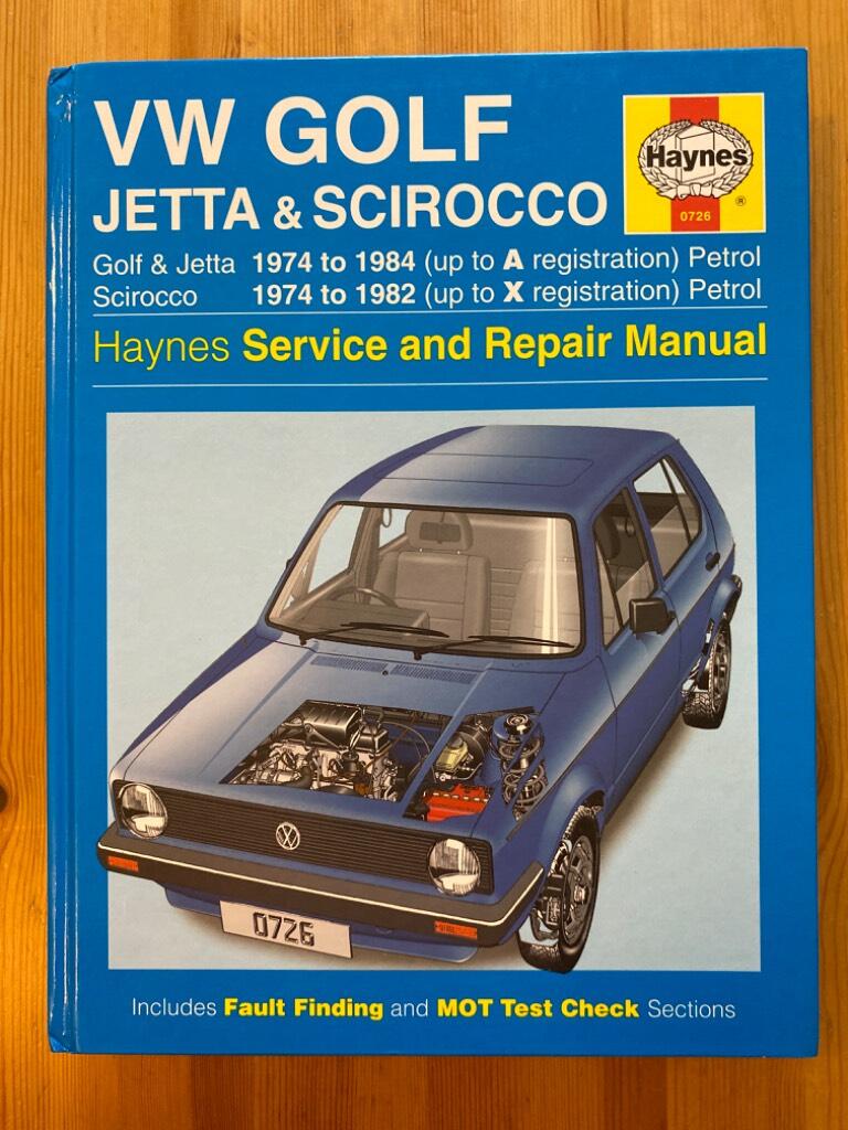 VW Golf, Jetta & Scirocco service and repair manual