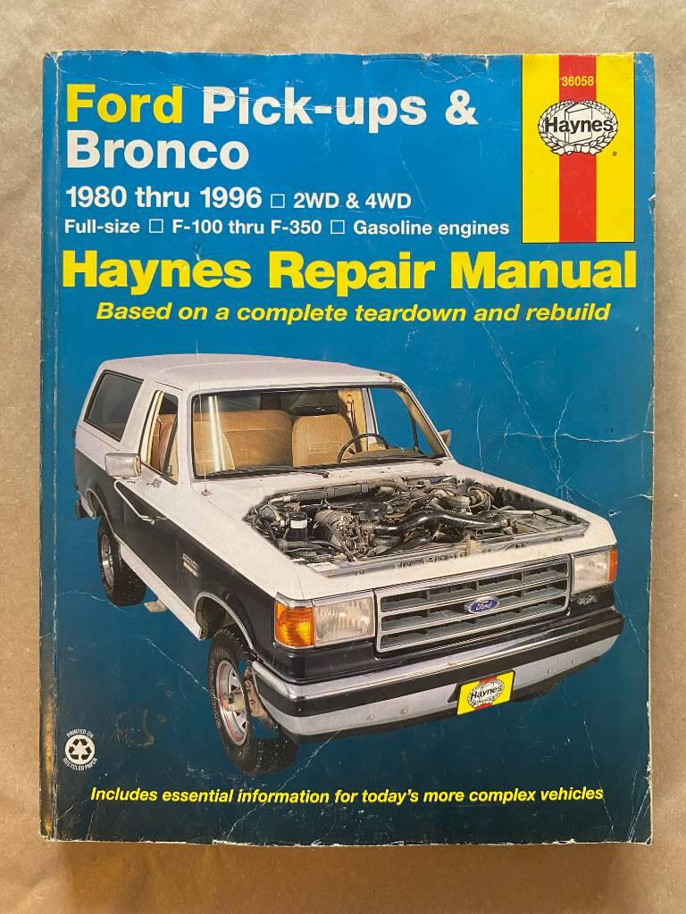 Ford pick-ups & Bronco automotive repair manual