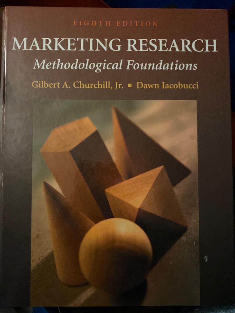 Marketing research - methodological foundations