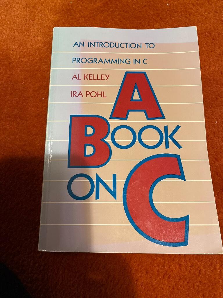 A book on C - an introduction to programming in C