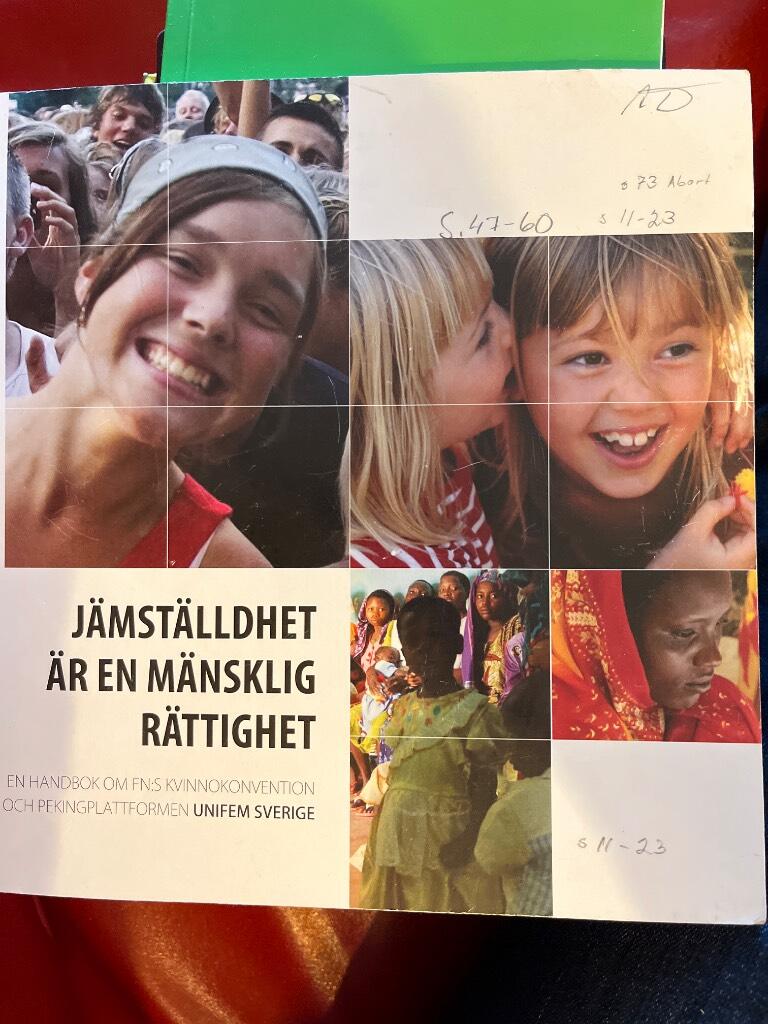 Jämställdhet är en mänsklig rättighet : [en handbok om FN:s kvinnokonvention aoch Pekingplattformen]