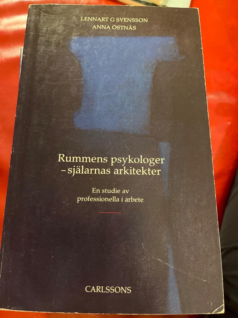 Rummens psykologer - själarnas arkitekter : en studie av professionella i arbete